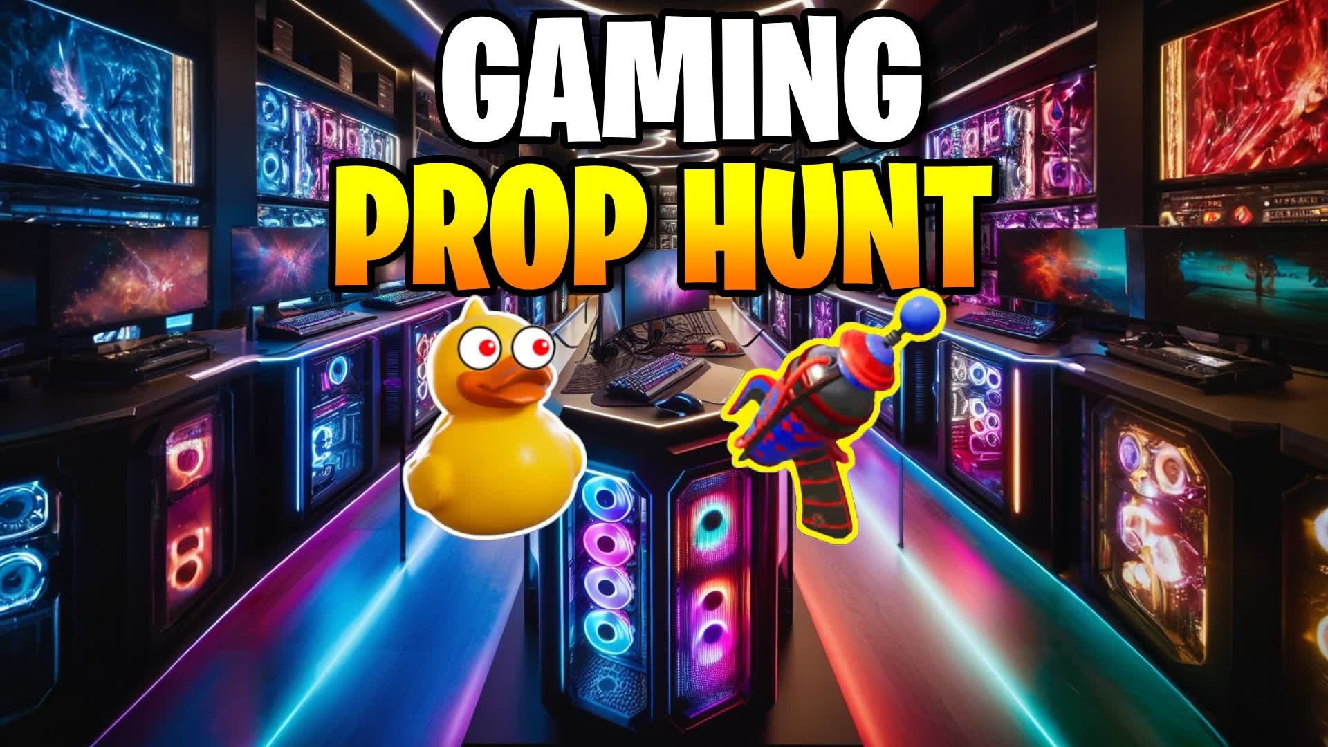 GAMING PROP HUNT๐ โ Fortnite Creative map