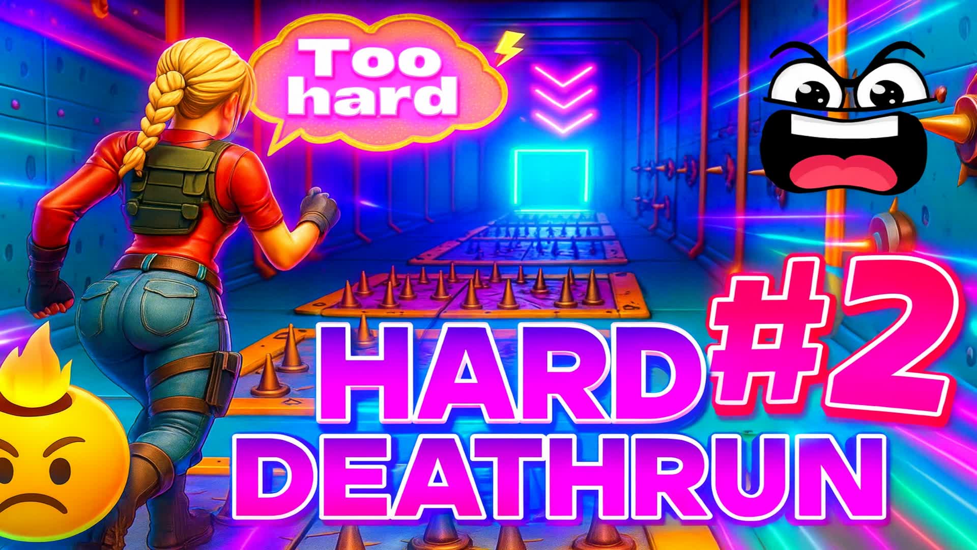 Very Hard Deathrun #2 — Fortnite Creative map