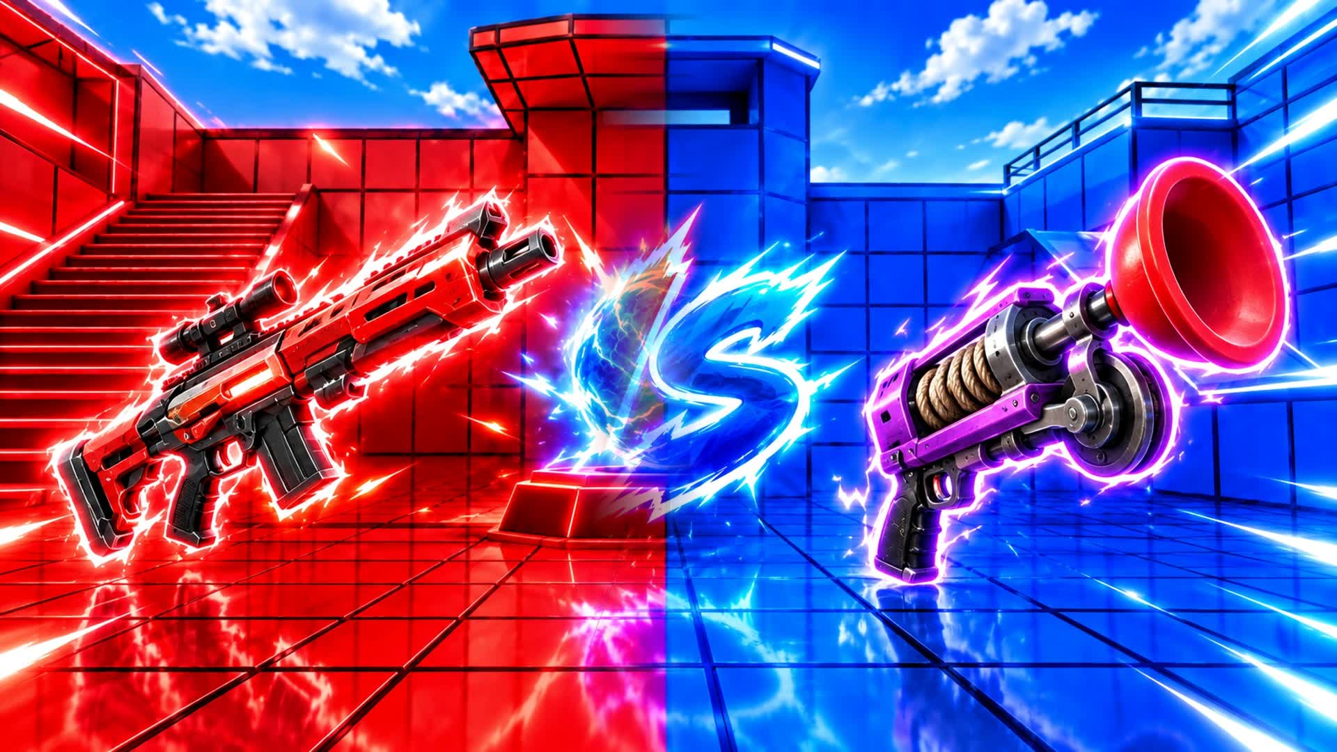 RED VS BLUE HYPER CLASH π΄π΅ β Fortnite Creative map