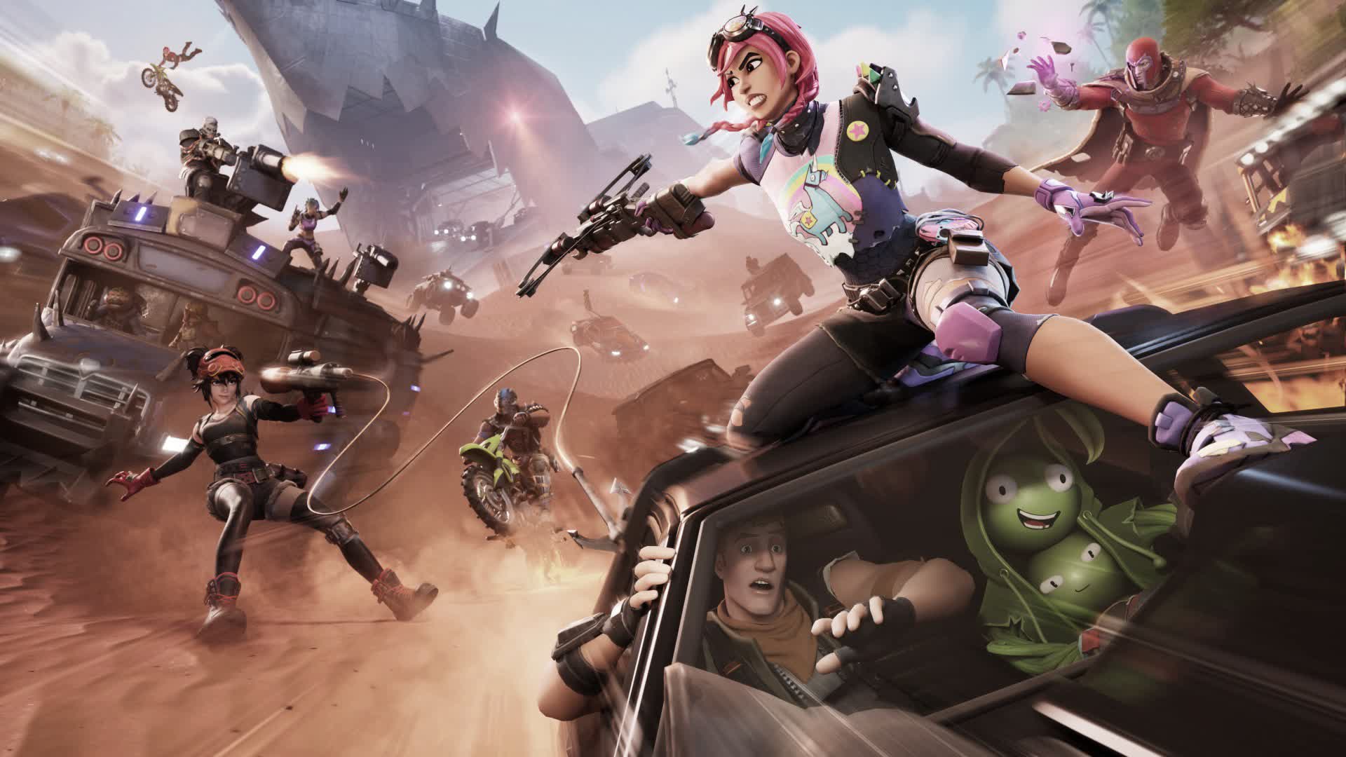 Race and fight — Fortnite Creative map