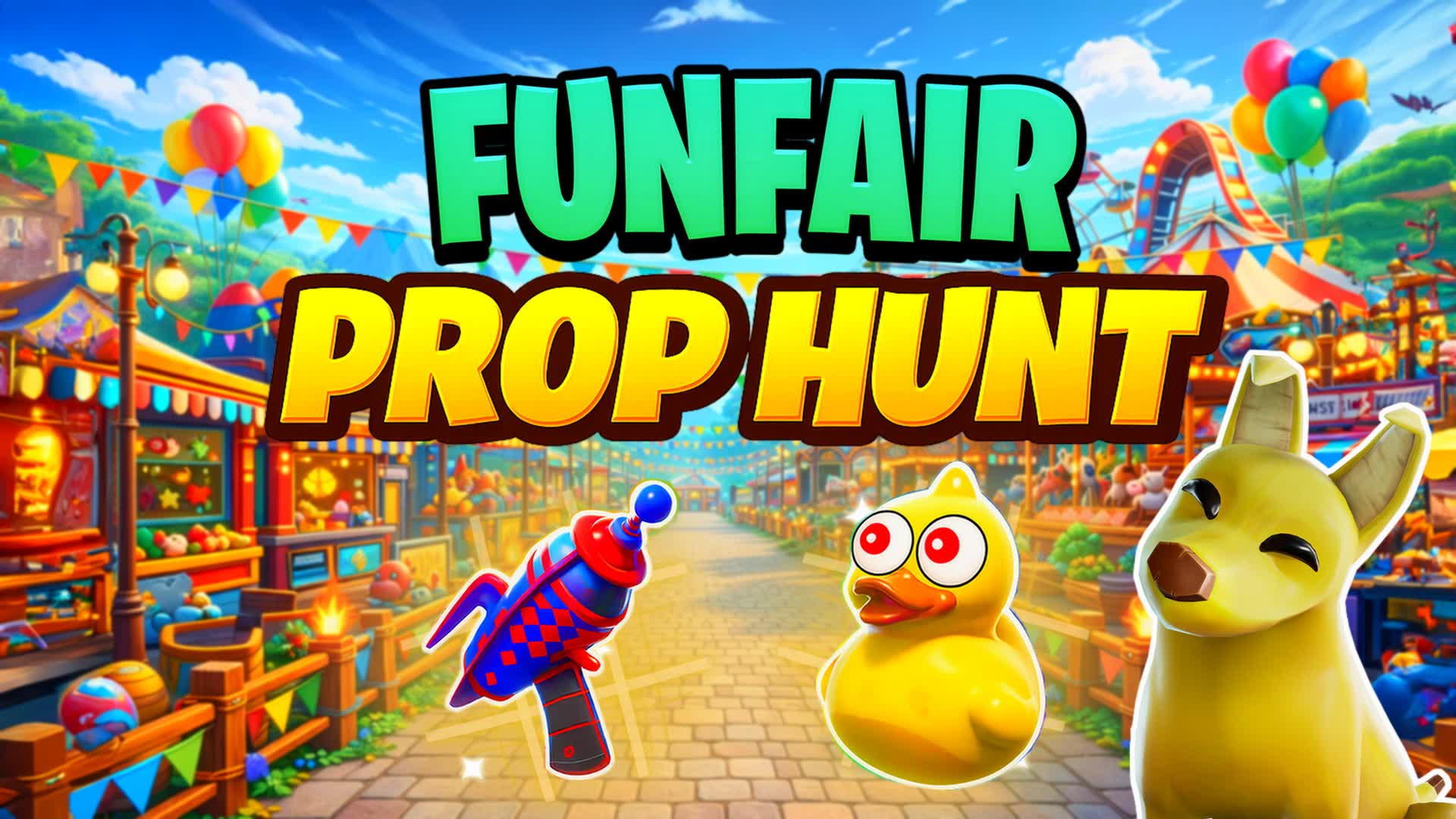 Fun Fair Theme Park - Prop hunt🎢 — Fortnite Creative map