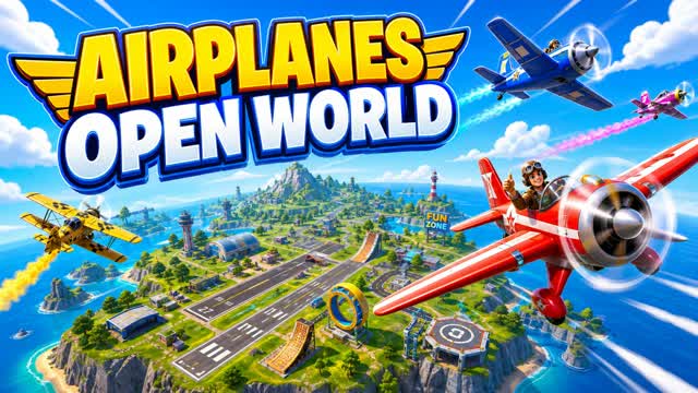 Airplanes Open World — Fortnite Creative map