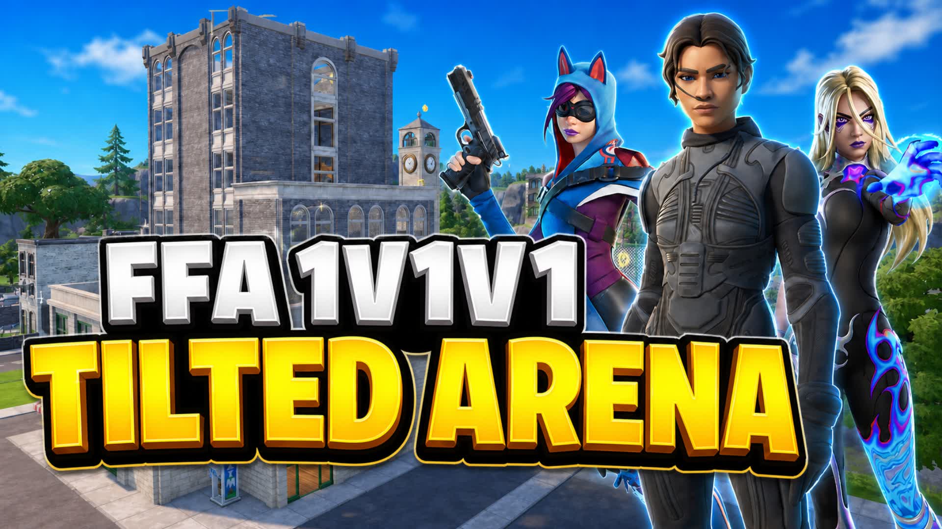 TILTED ARENA - FFA 1v1v1 — Fortnite Creative map
