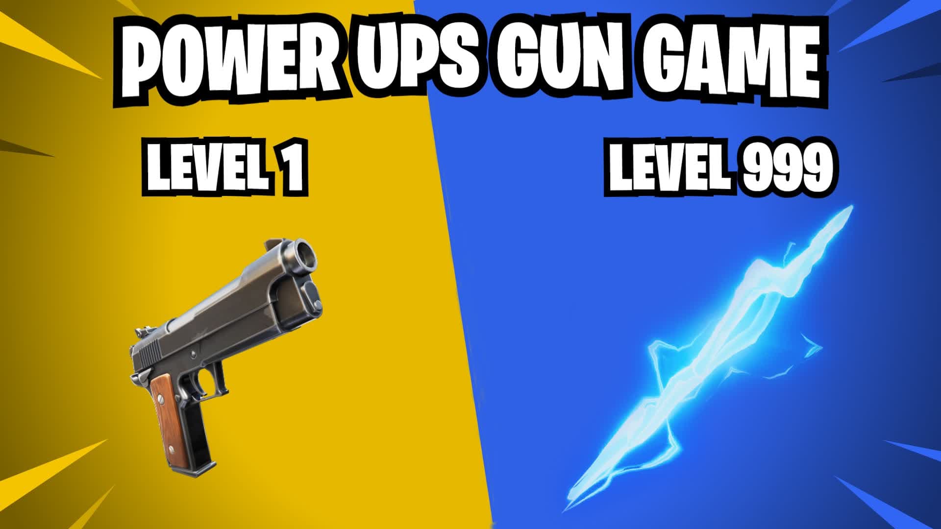 POWER-UPS GUN GAME π« β Fortnite Creative map