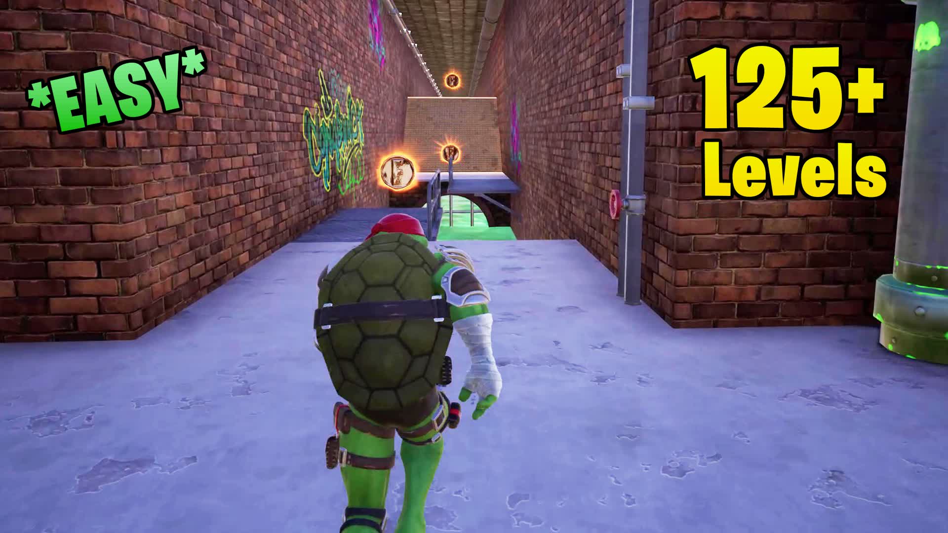 TMNT Sewer Parkour — Fortnite Creative map