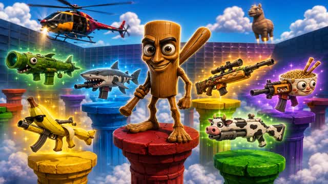 1V1V1 WITH EVERY GUN IN BRAINROT! โ Fortnite Creative map