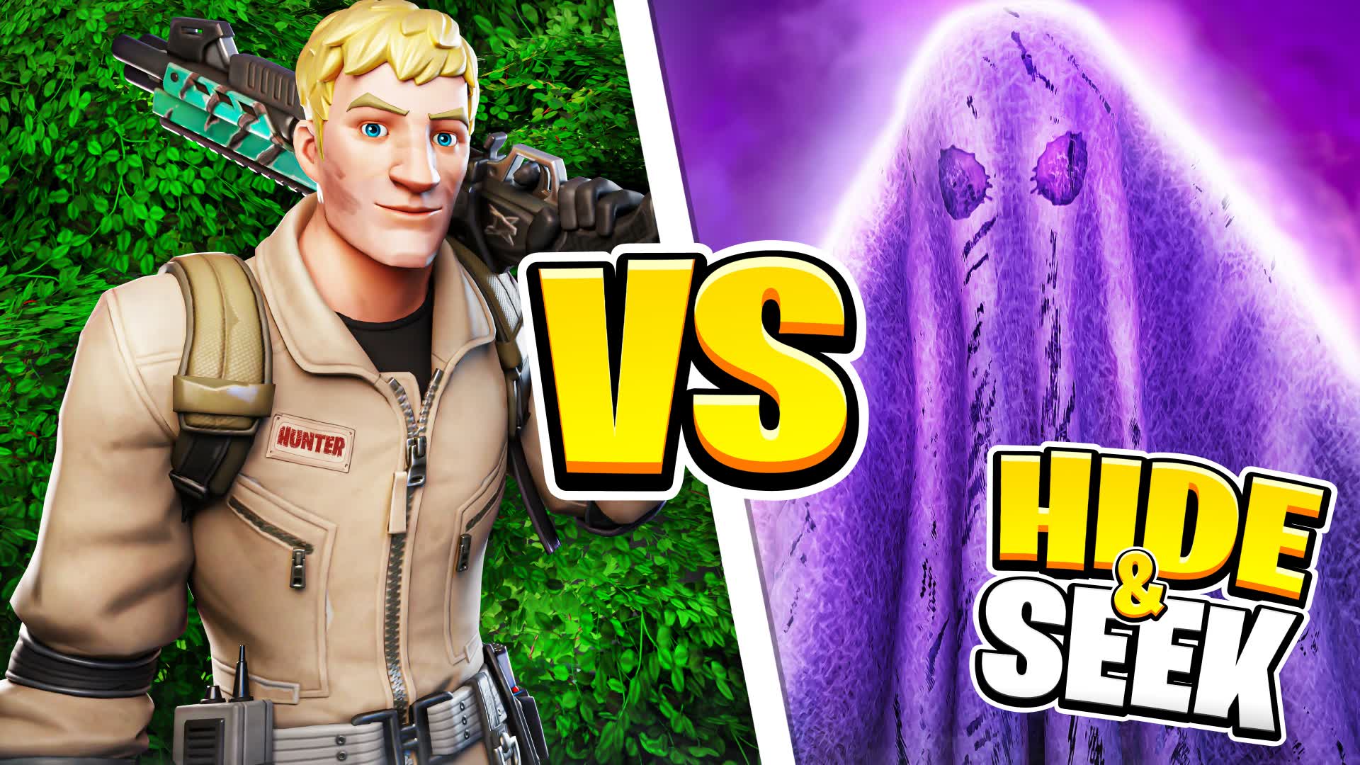 👻GHOSTS VS HUNTERS🔫 HIDE AND SEEK — Fortnite Creative map