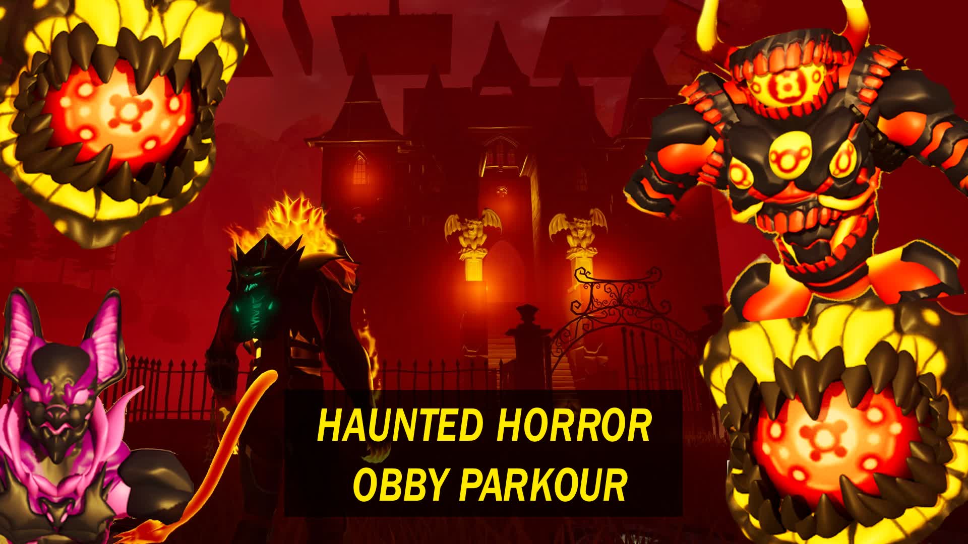 Haunted Horror Obby Parkour — Fortnite Creative map