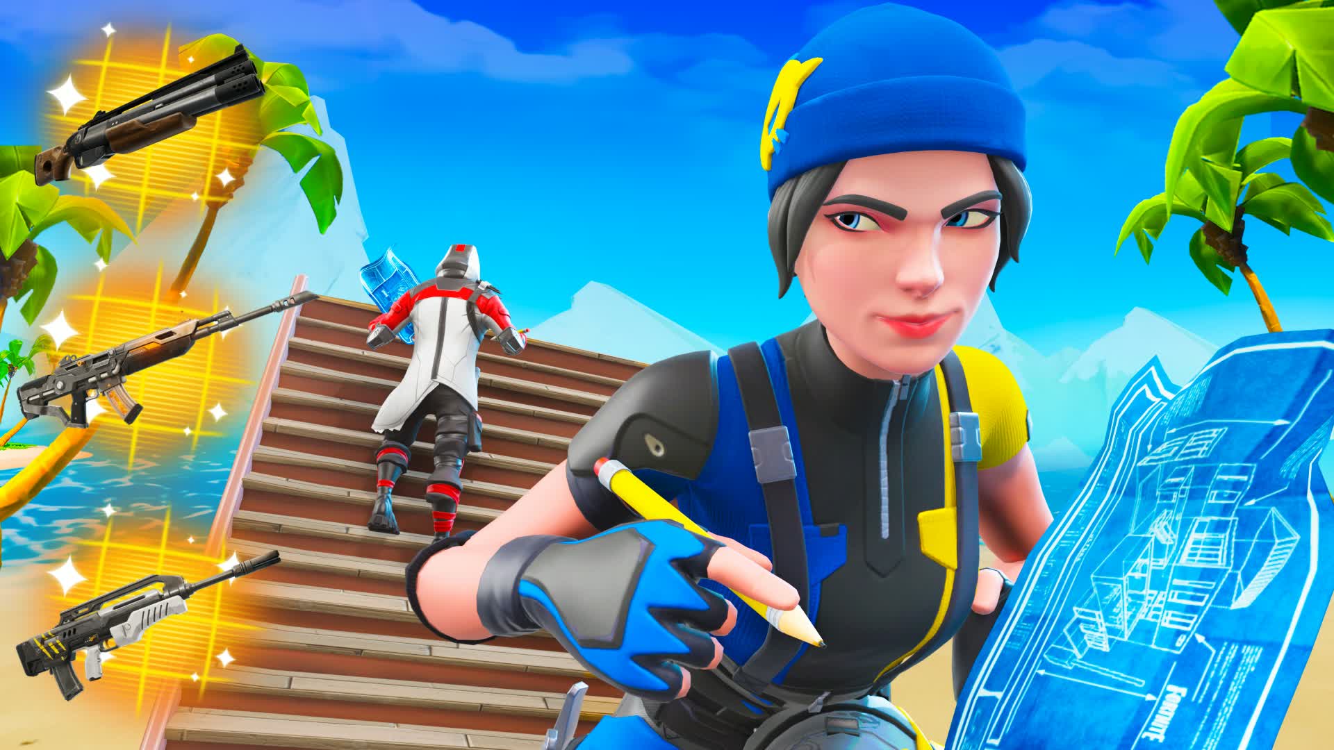 ALKAN 1V1 BUILD FIGHT PARADISE — Fortnite Creative map