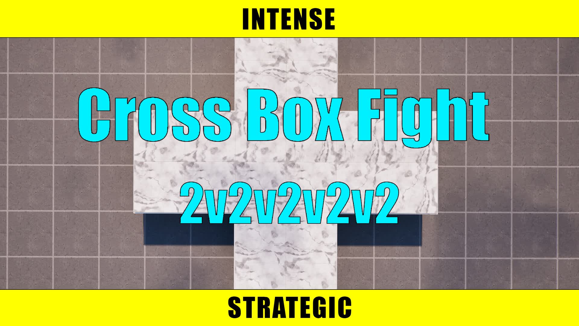 Cross Box Fight 2v2v2v2 — Fortnite Creative map
