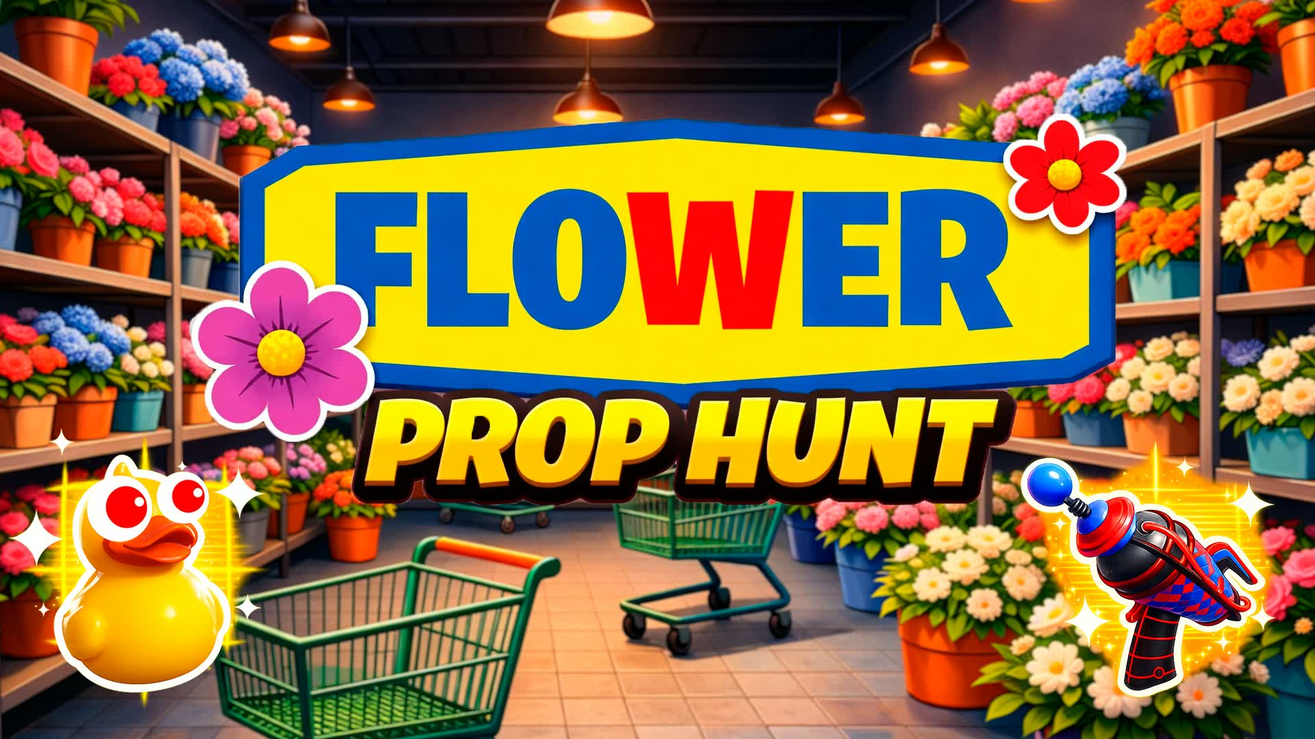 FLOWER STORE PROP HUNT 🛒 — Fortnite Creative map