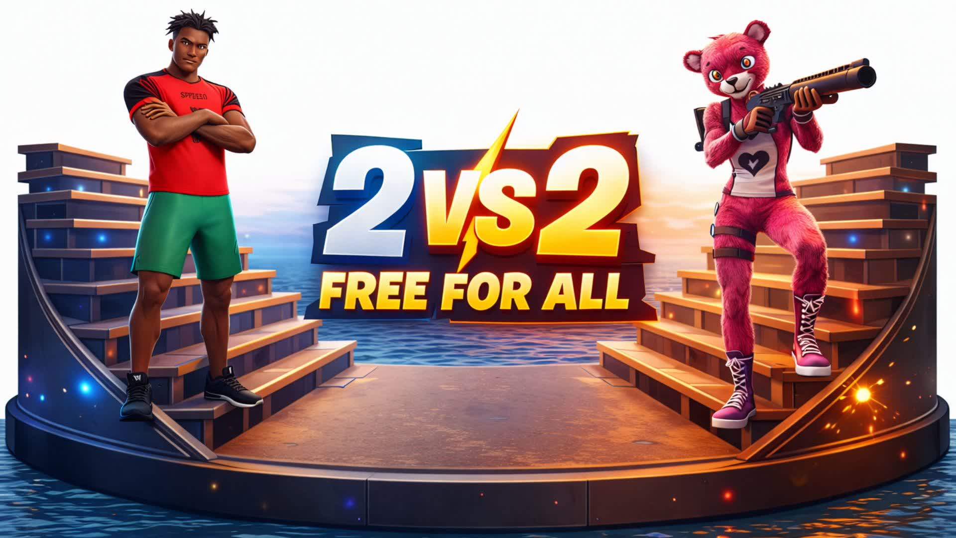 🔫🔫2 VS 2 FREE FOR ALL🔫🔫 — Fortnite Creative map