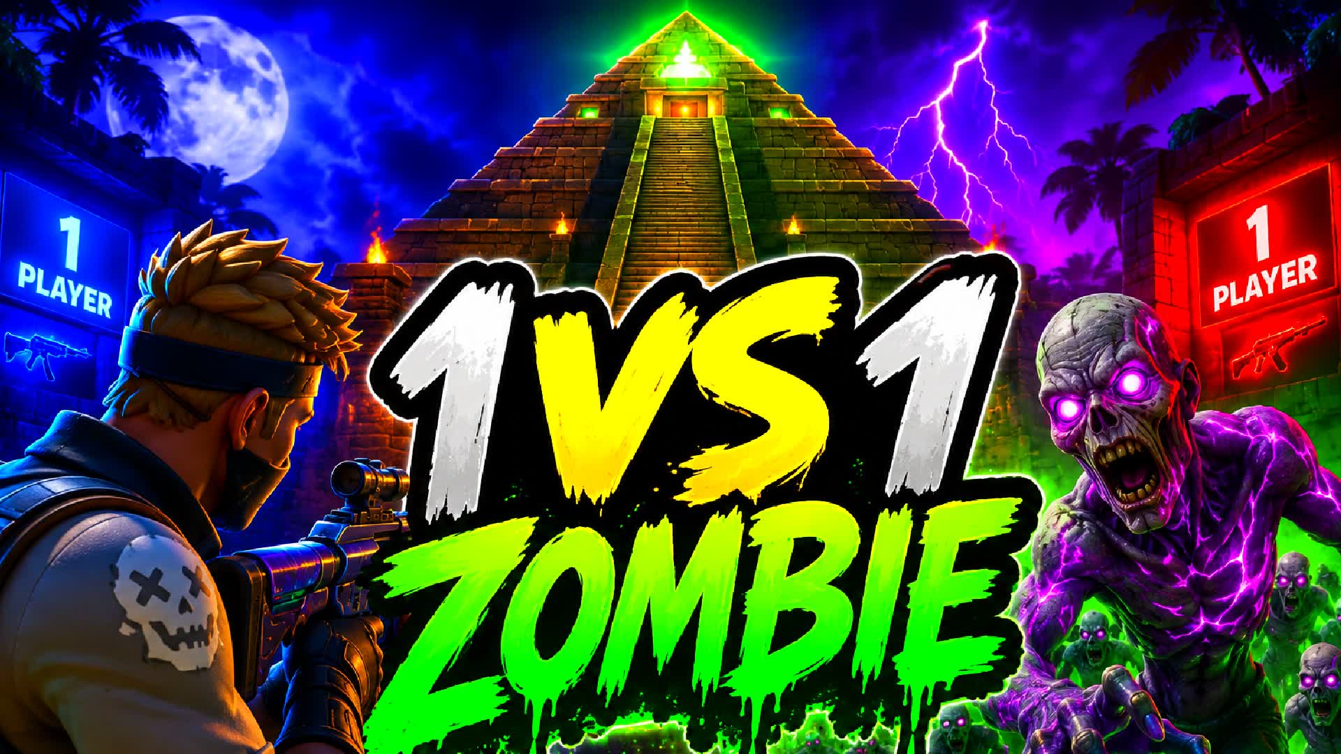 1vs1 ZOMBIE — Fortnite Creative map