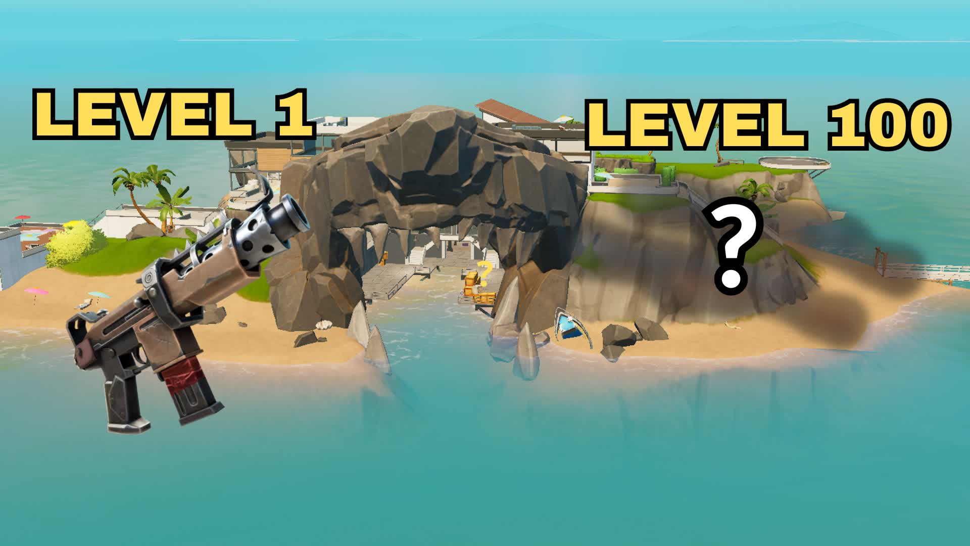 THE SHARK GUN GAME — Fortnite Creative map