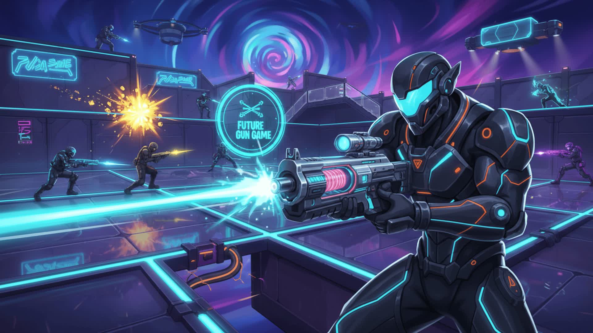 FUTURE GUN GAME⚡ — Fortnite Creative map