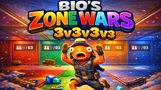 ⚡ BIO's ZONE WARS 3V3V3V3 ❗ — Fortnite Creative map