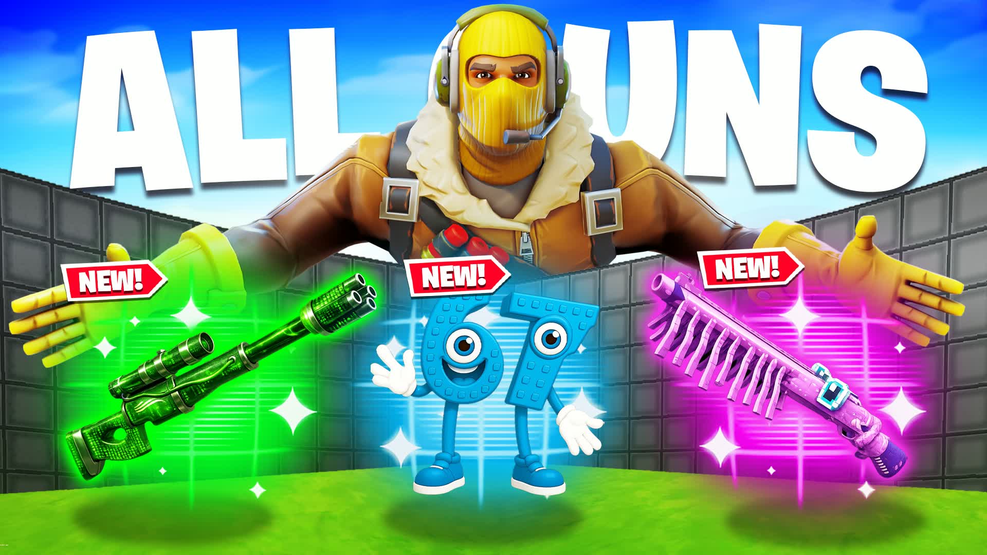 SUPER 1V1 ALL GUNS & VEHICLES β Fortnite Creative map