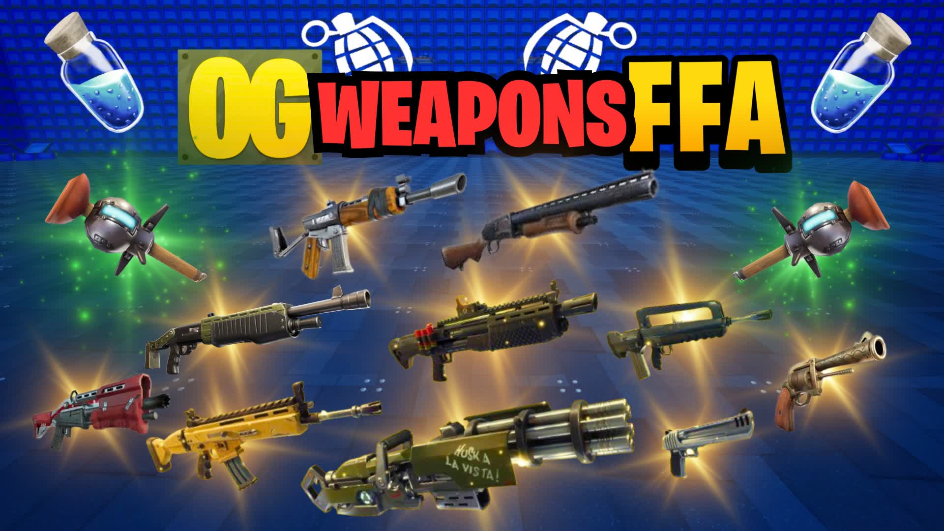OG WEAPONS FREE FOR ALL β β Fortnite Creative map