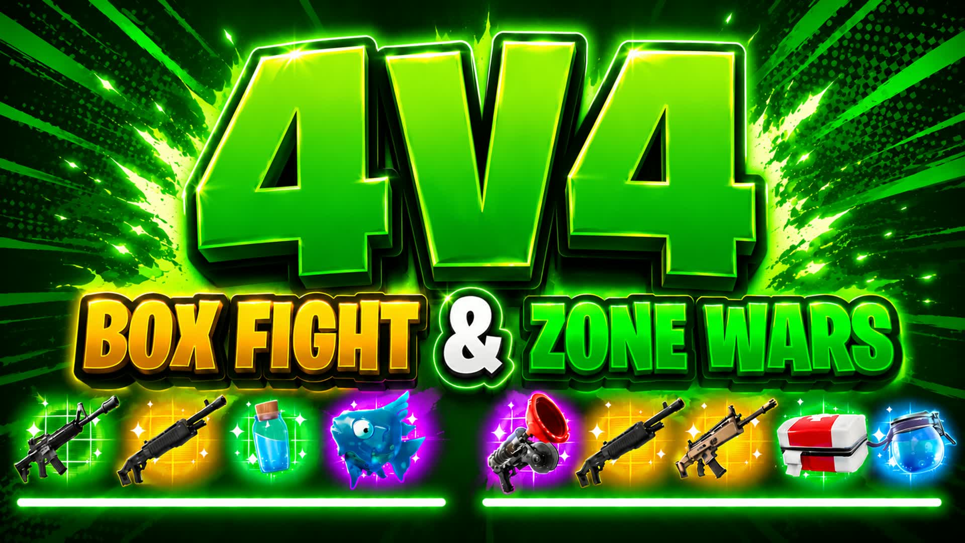4V4 📦BOX FIGHT & ZONE WARS🌪️ — Fortnite Creative map