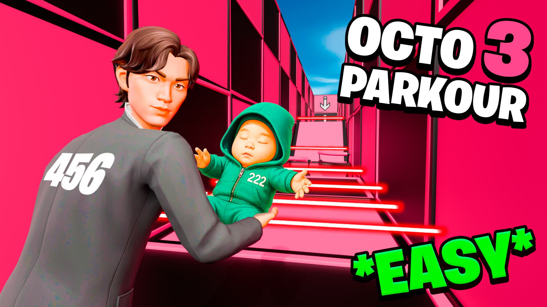 OCTO GAME PARKOUR 3 문어 게임 — Fortnite Creative map
