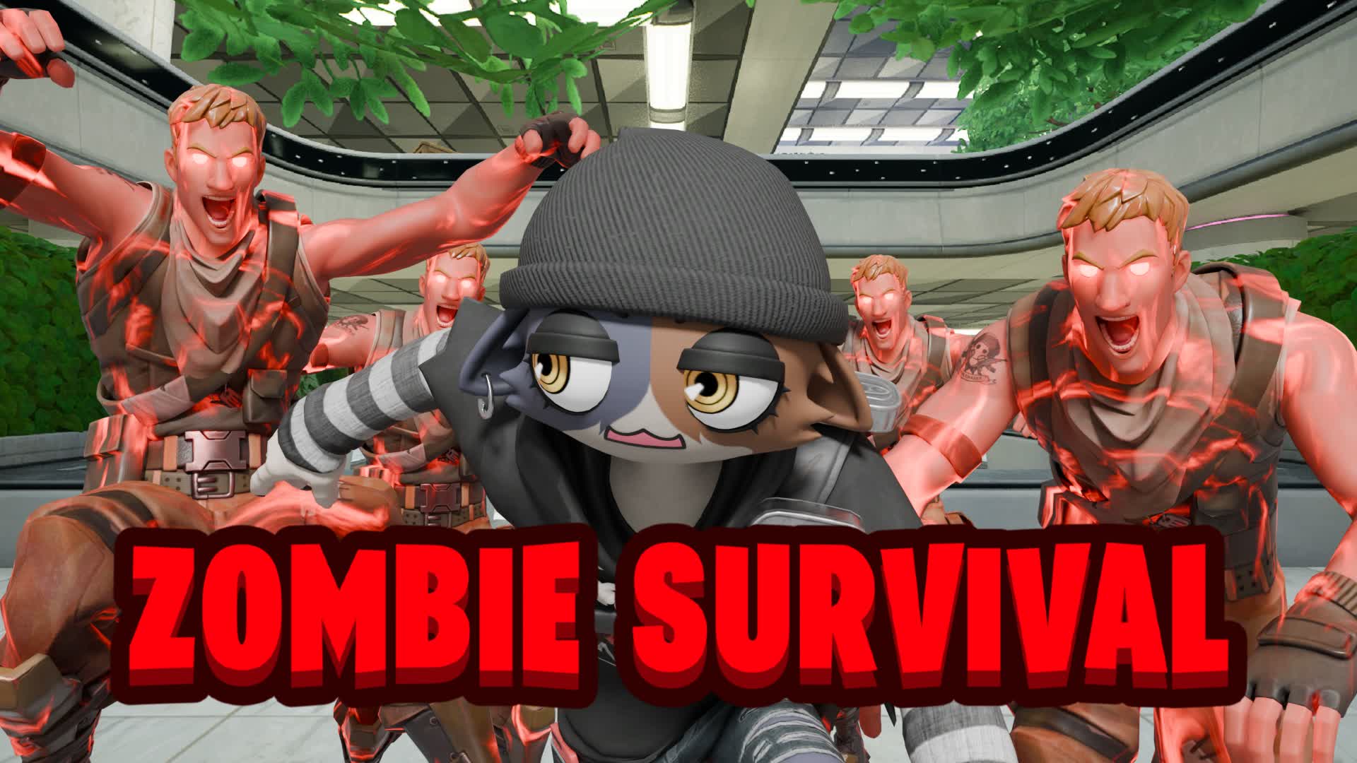 RetroMall Zombie Survival — Fortnite Creative map