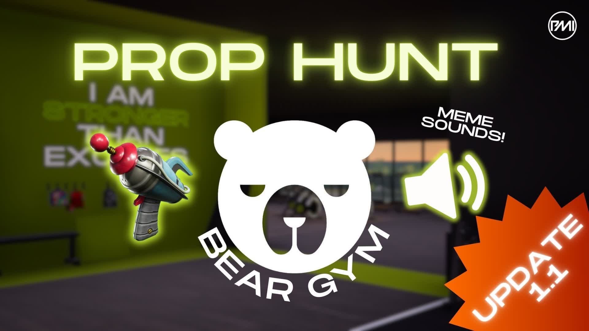 Bear Gym | Prop Hunt — Fortnite Creative map