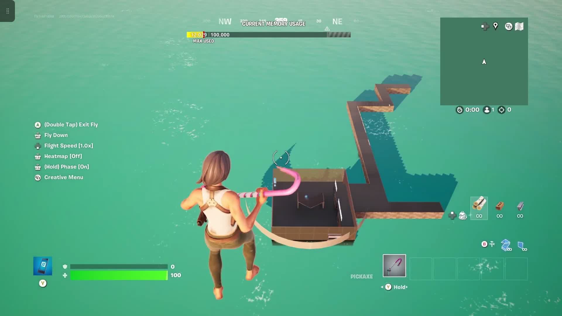Warm up 1v1 — Fortnite Creative map