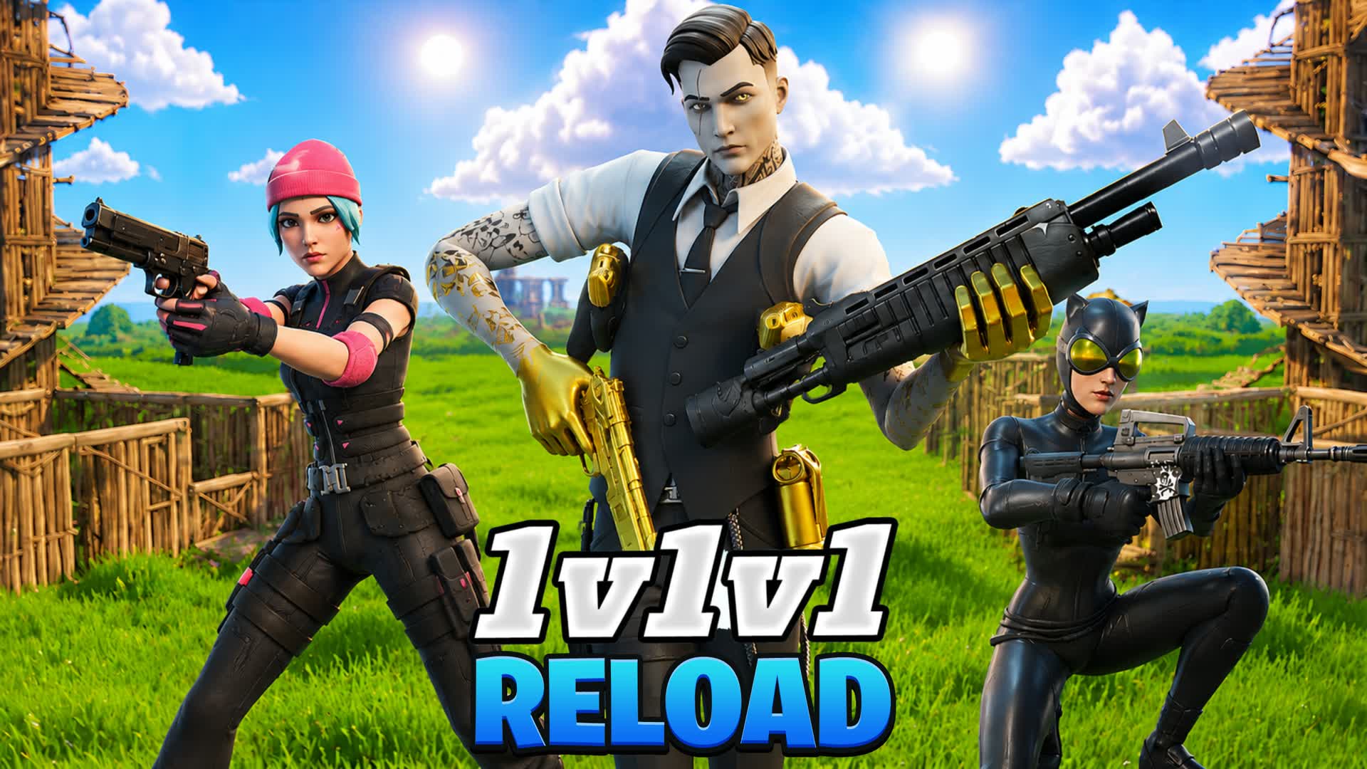 UNC 1v1v1 scrims قلوري تلتد — Fortnite Creative map