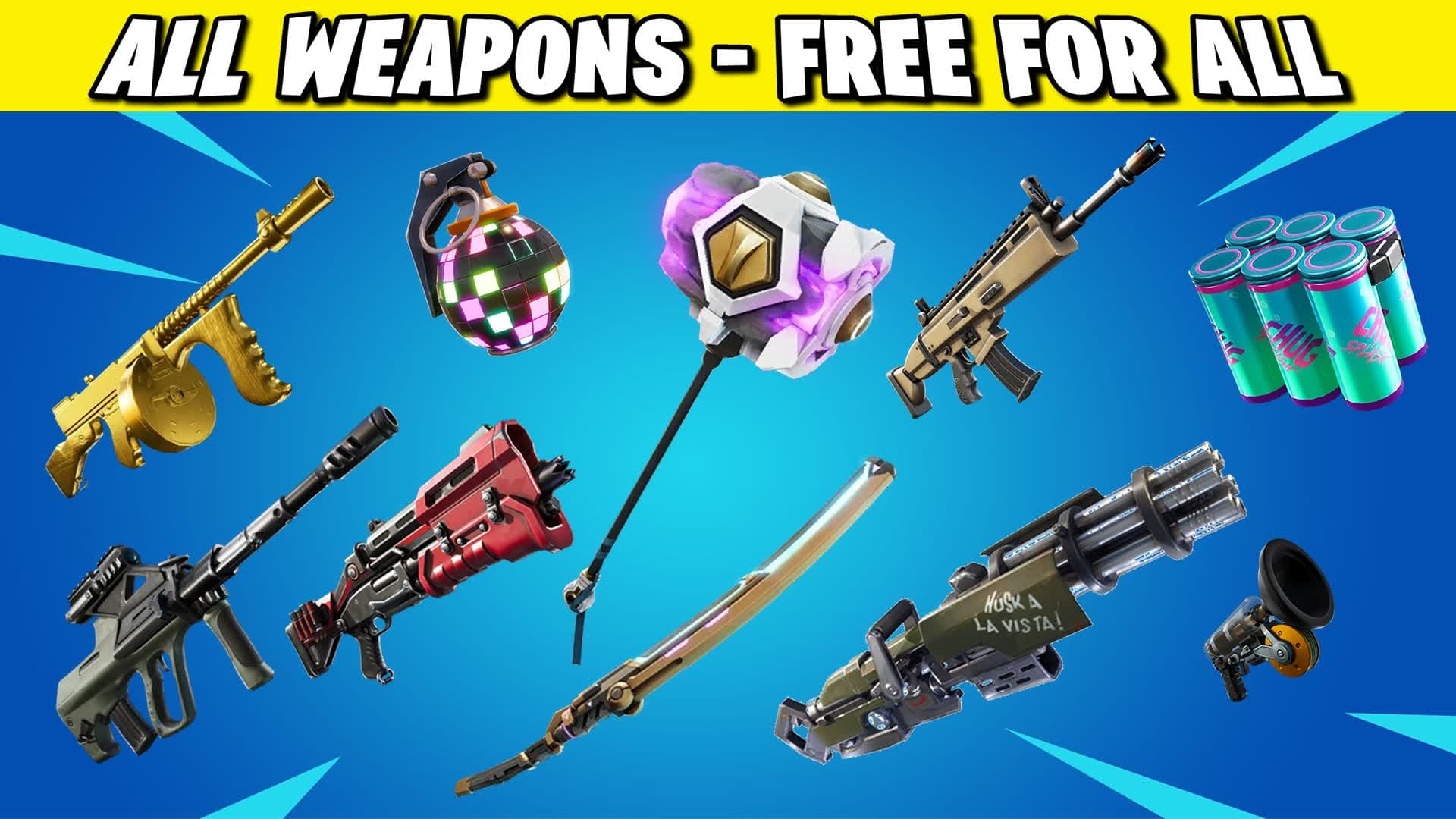 The Arcade - Free for All - No build — Fortnite Creative map