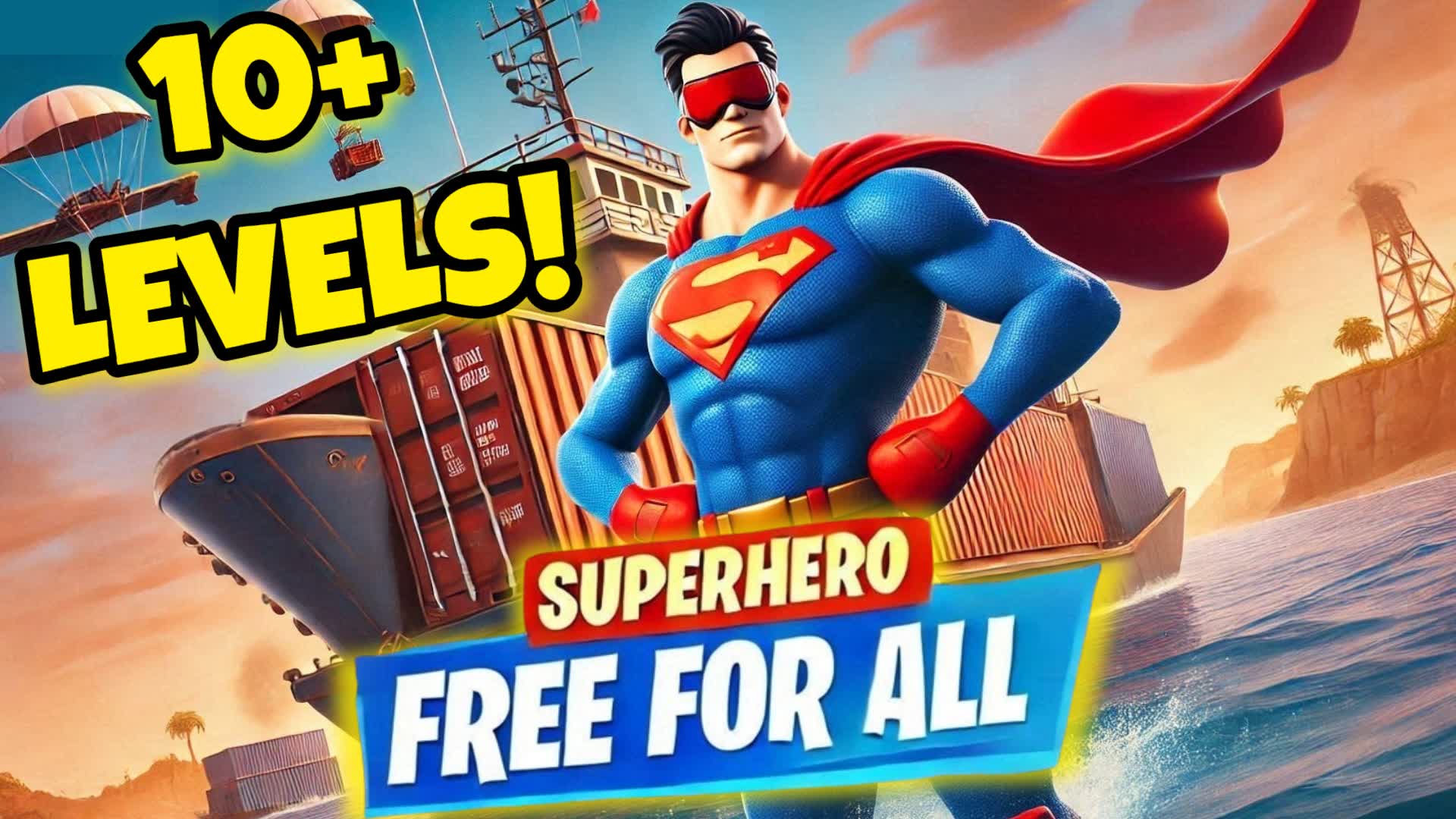💥SUPERHERO POWERS FFA!💥 — Fortnite Creative map