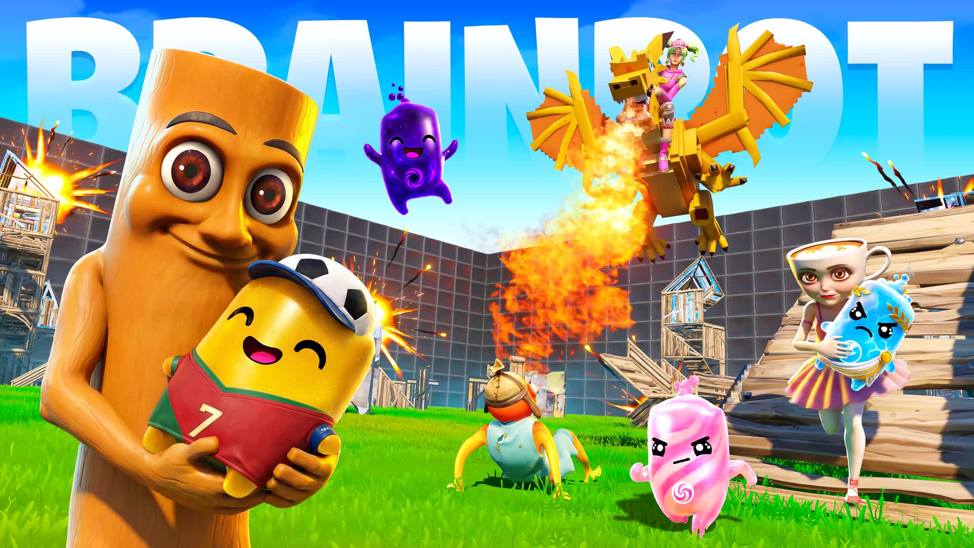 Brainrot FFA - Sprites & All Guns โ Fortnite Creative map