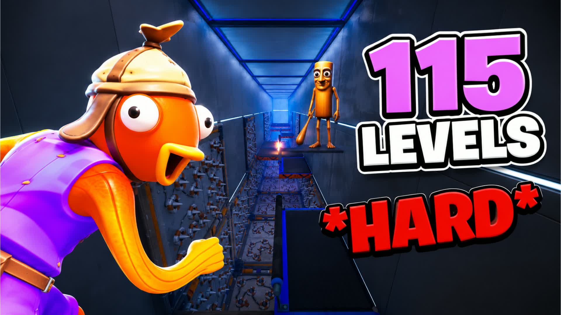 115 level parkour hard — Fortnite Creative map