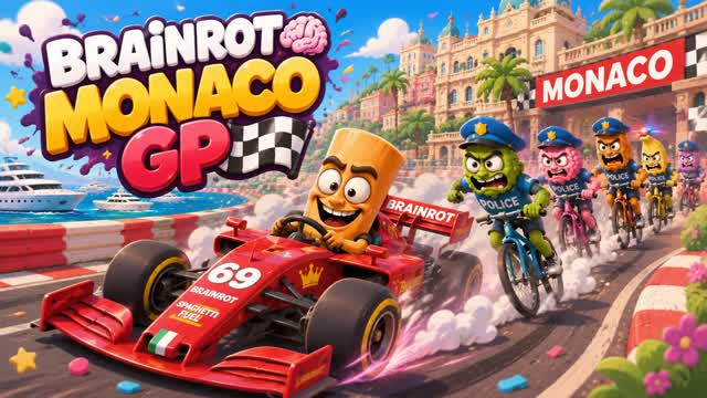 Brainrot Monaco GP — Fortnite Creative map