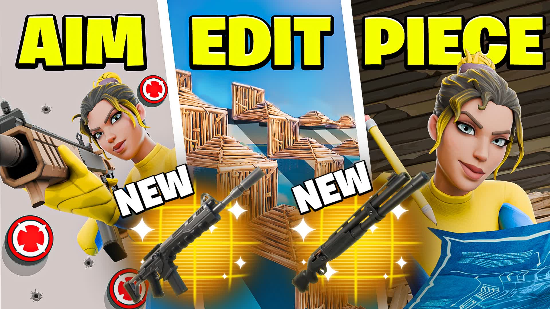 🎯Aim, Edit & Piece Control V2 — Fortnite Creative map
