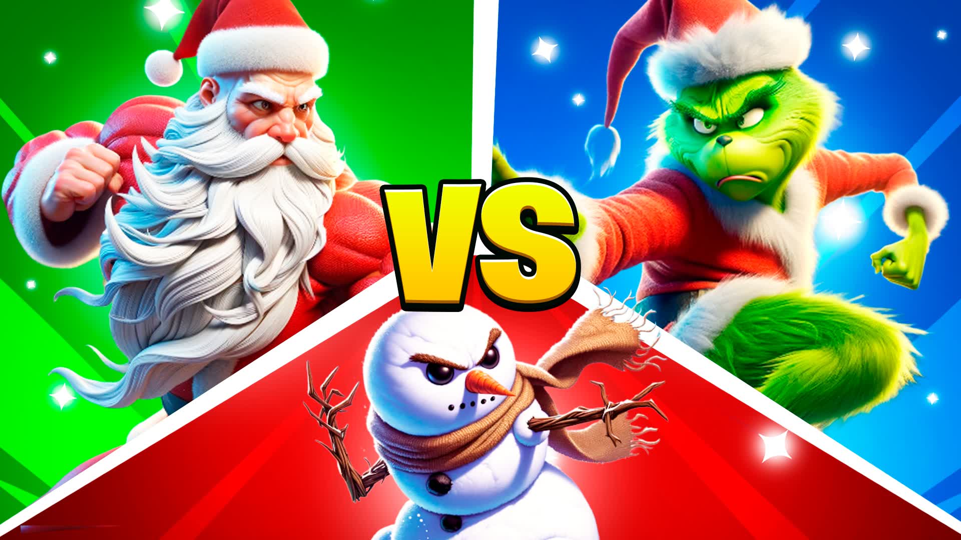 π
SANTA VS GRINCH VS SNOWMAN - TDM π β Fortnite Creative map