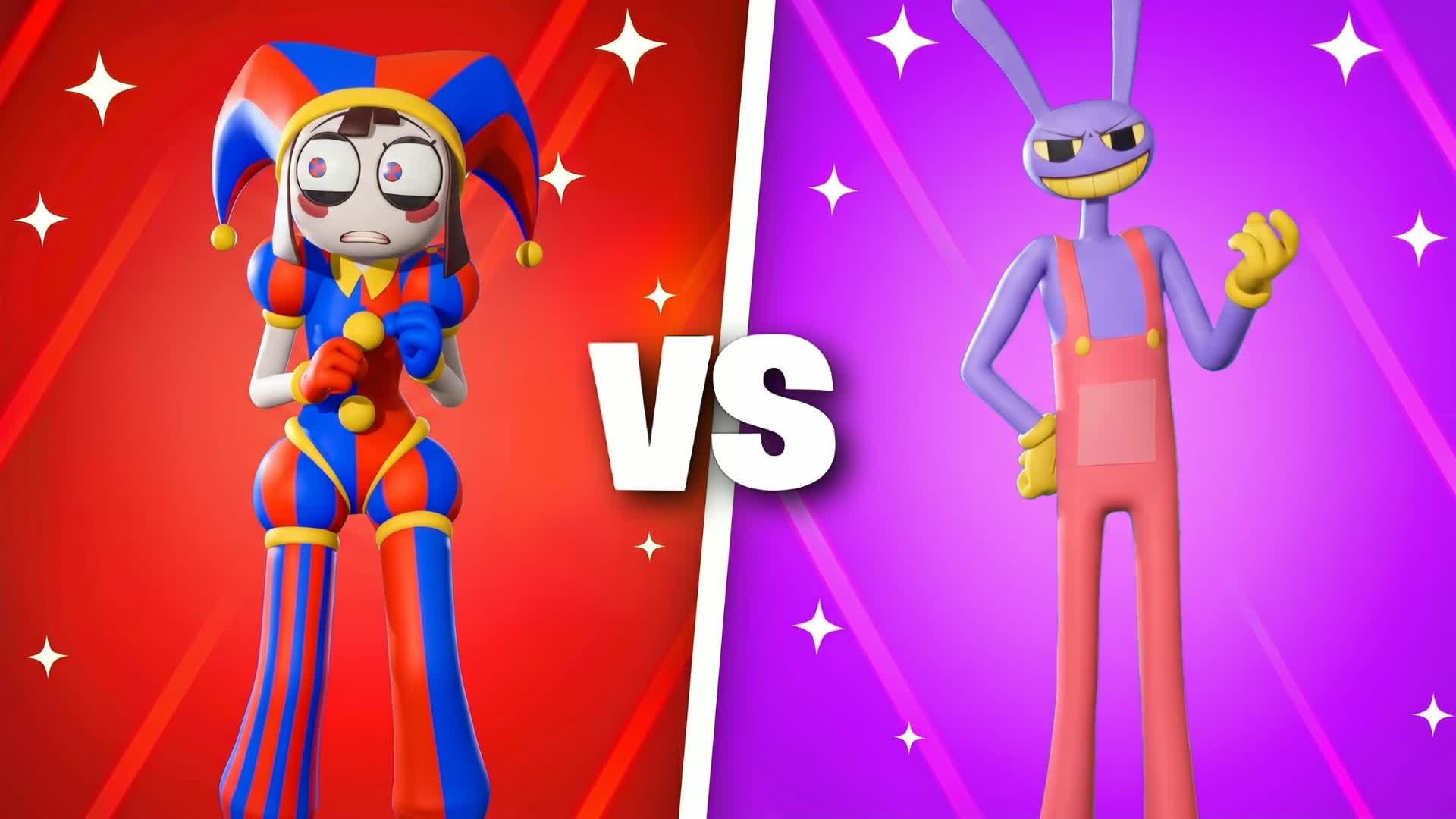 Digital Circus | Jax vs Pomni | ๐ฃ vs ๐ด โ Fortnite Creative map
