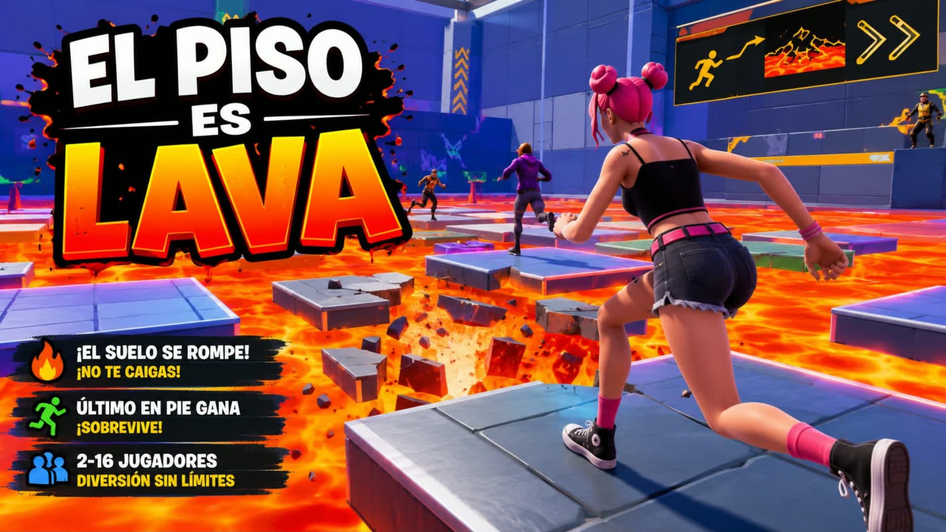 🌋 Escape la Lava — Fortnite Creative map