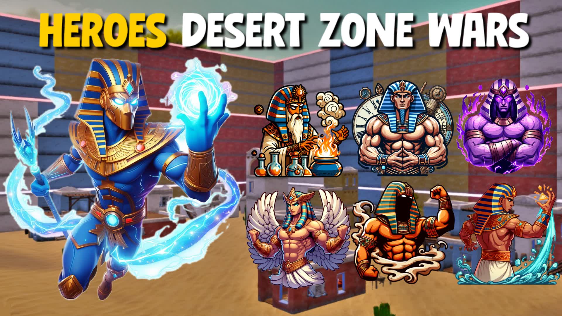 🦸 HEROES DESERT ZONE WARS 🦸 — Fortnite Creative map