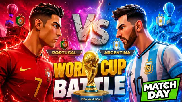 RED VS BLUE🔴🔵RONALDO VS MESSI FOOTBALL — Fortnite Creative map
