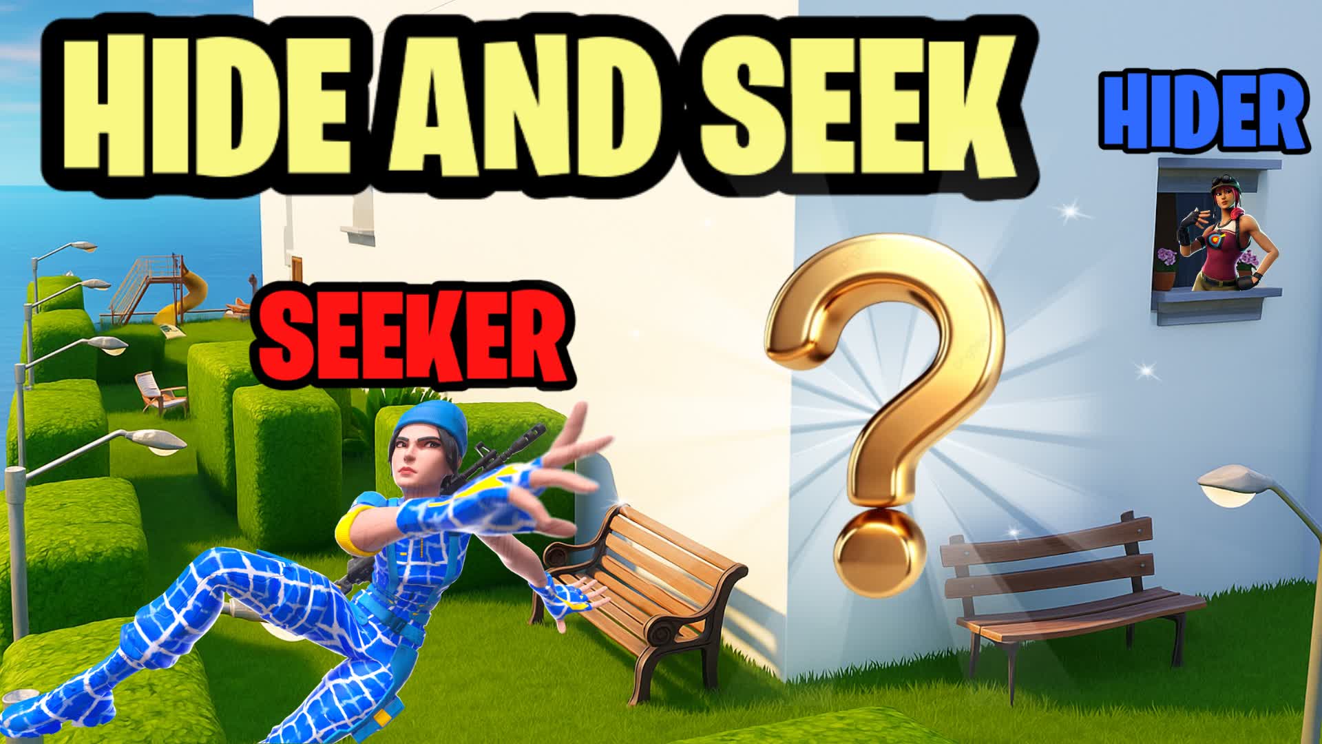 Hide and Seek BIG HOUSE🏠 — Fortnite Creative map