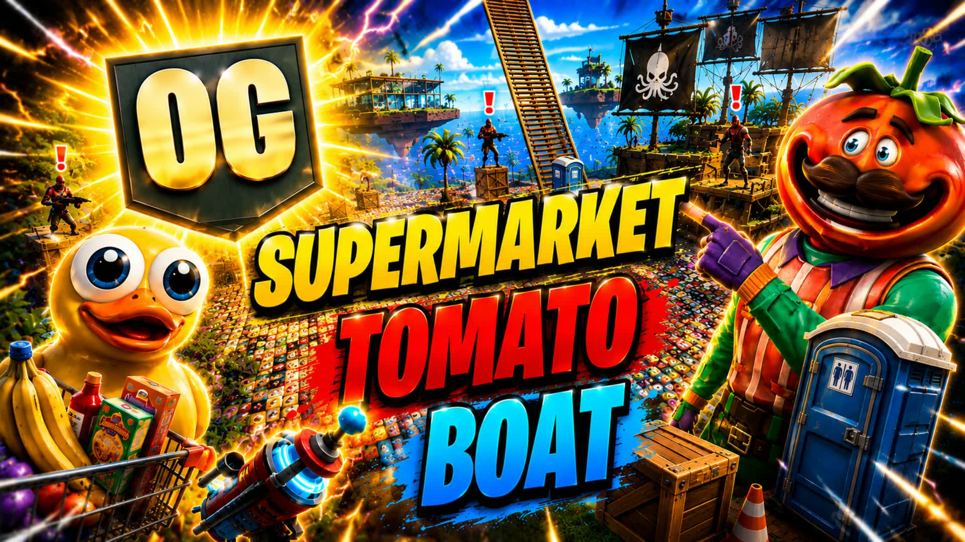 Supermarket Chasse aux accessoires boat. — Fortnite Creative map