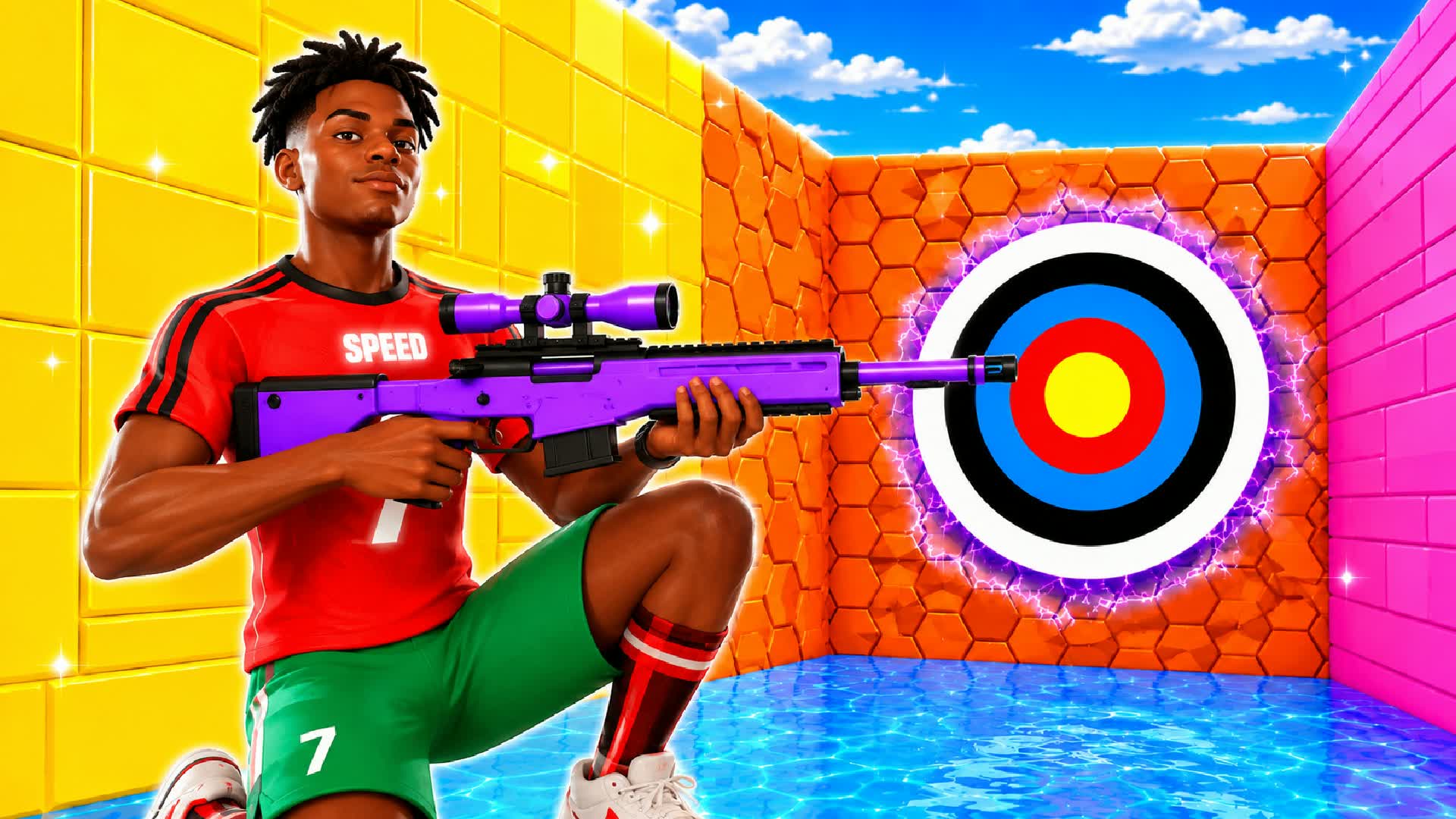 LOL TRICKSHOT SPEED π― PARKOUR β Fortnite Creative map