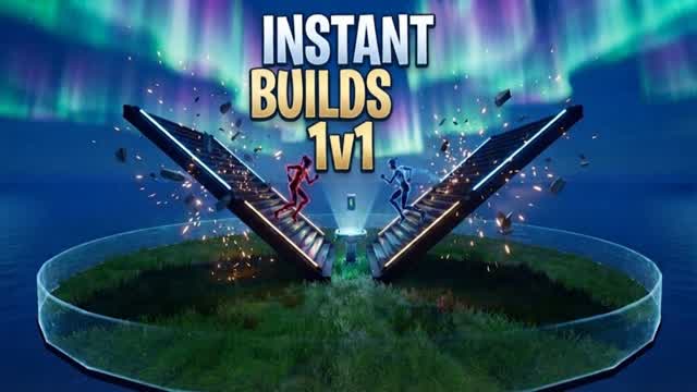 instant builds 1v1 — Fortnite Creative map