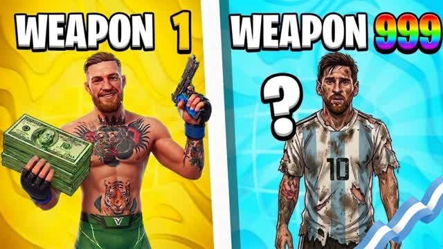 GUN GAME MAIN EVENT🥊⚽ — Fortnite Creative map