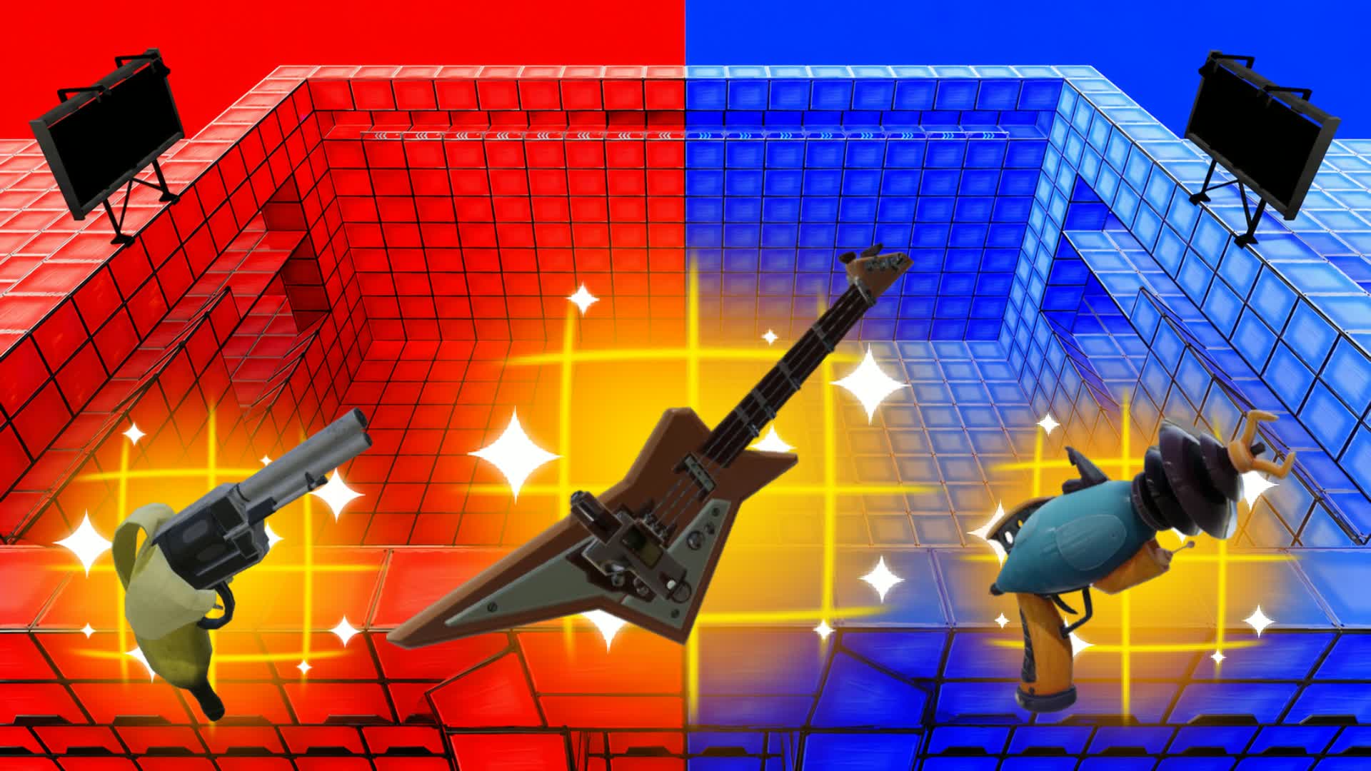 CUSTOM WEAPONS ONLY - RED VS BLUE — Fortnite Creative map