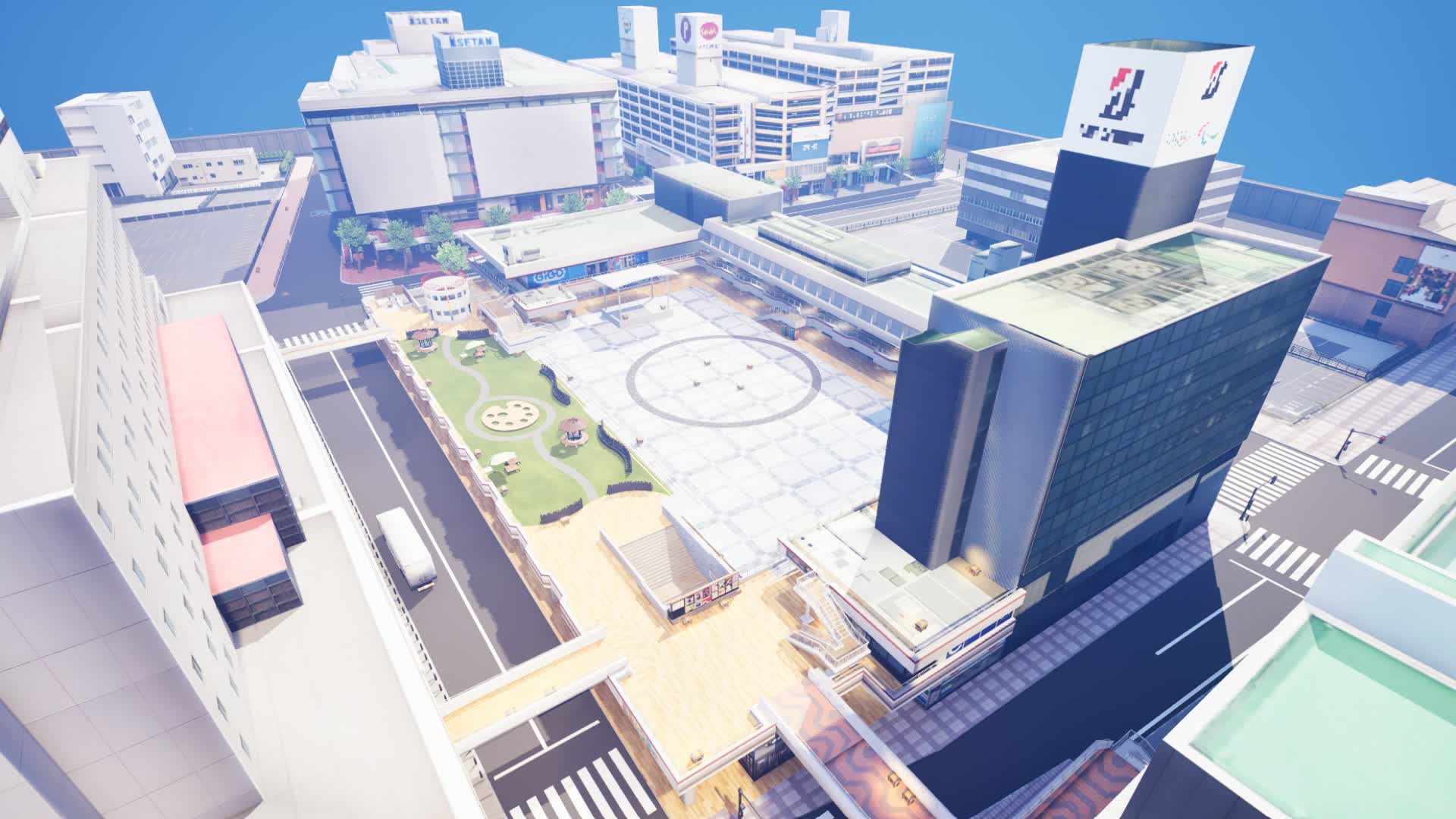 新潟市万代バスセンターバトルロイヤル探索モード — Fortnite Creative map