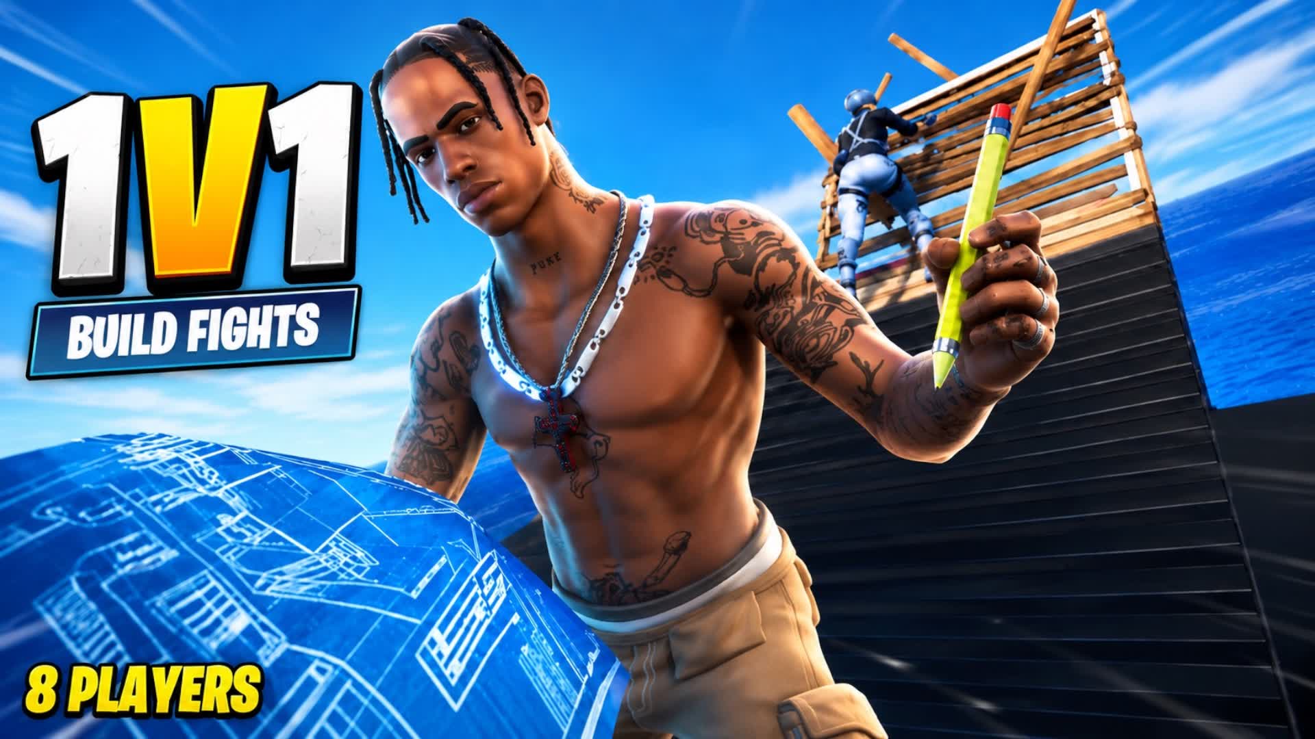 1v1 MrTempest (8 PLAYERS) — Fortnite Creative map