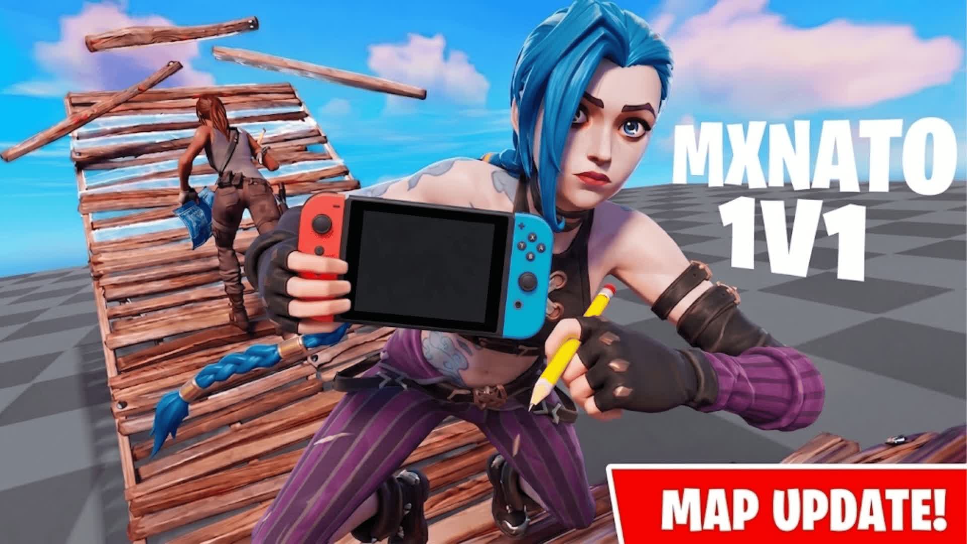 MXNATO 1V1 BUILD FIGHTS (200 PUMPS) — Fortnite Creative map