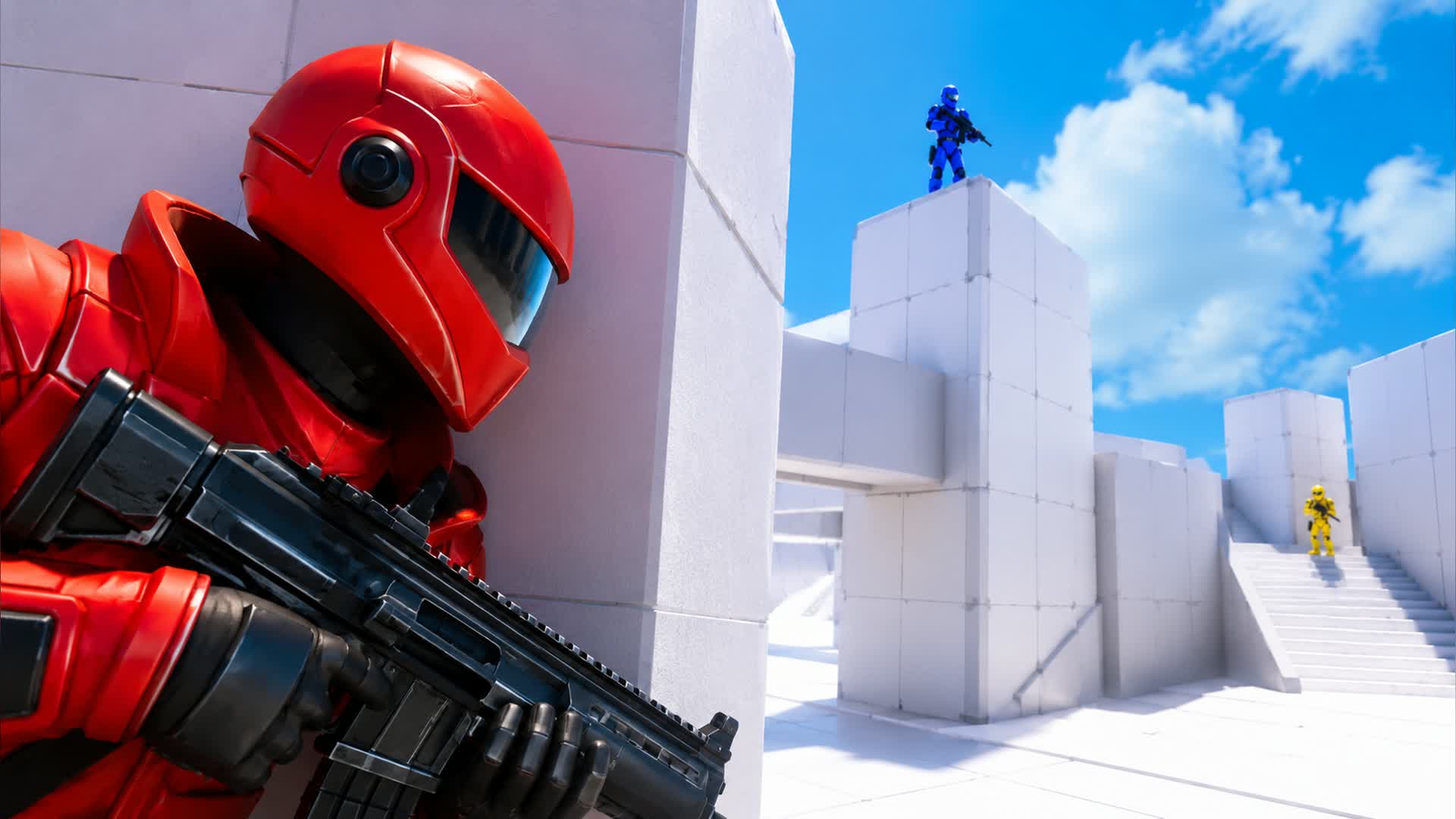 RED VS BLUE SKYFALL π΄π΅ β Fortnite Creative map