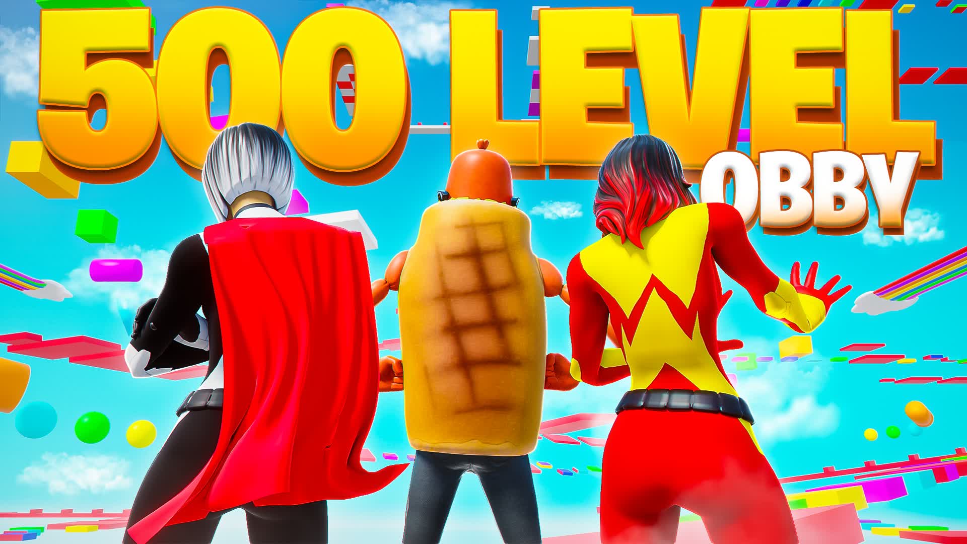 500 LEVEL OBBY PARKOUR⭐ — Fortnite Creative map